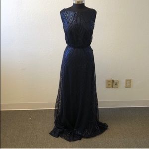 Gorgeous Navy Blue Sequin formal dress